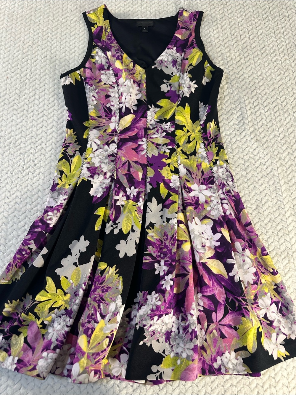 Worthington Sleeveless Floral Dress Size 6